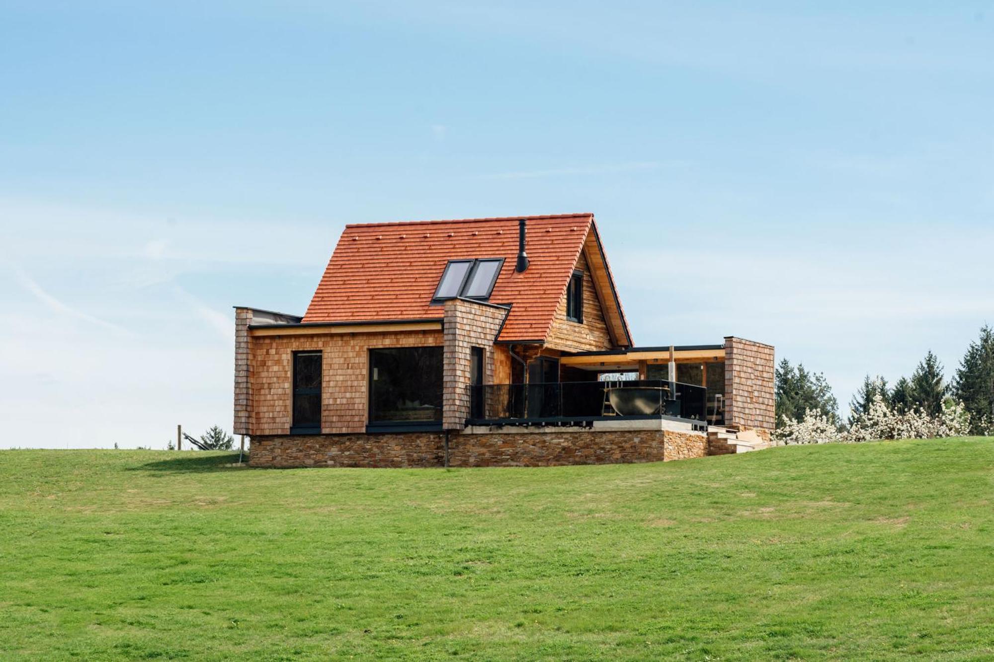 Chalet "Troadkostn" Mit Finnischer Panoramasauna & Edelstahl Hot Tub Eibiswald Exteriér fotografie