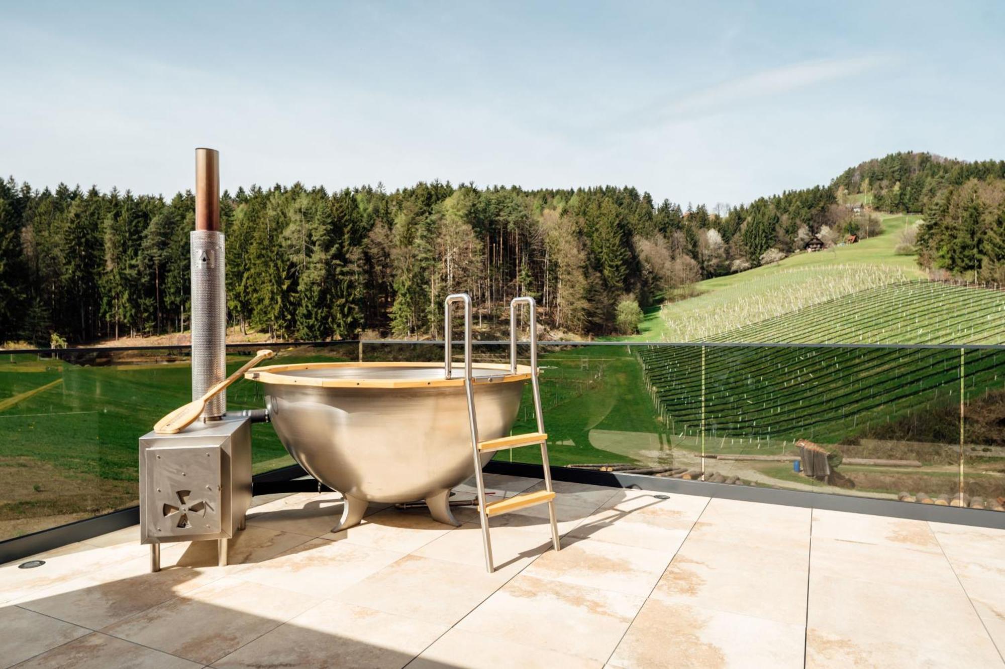 Chalet "Troadkostn" Mit Finnischer Panoramasauna & Edelstahl Hot Tub Eibiswald Exteriér fotografie